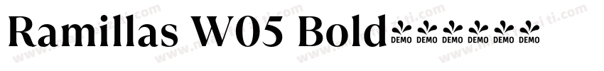 Ramillas W05 Bold字体转换